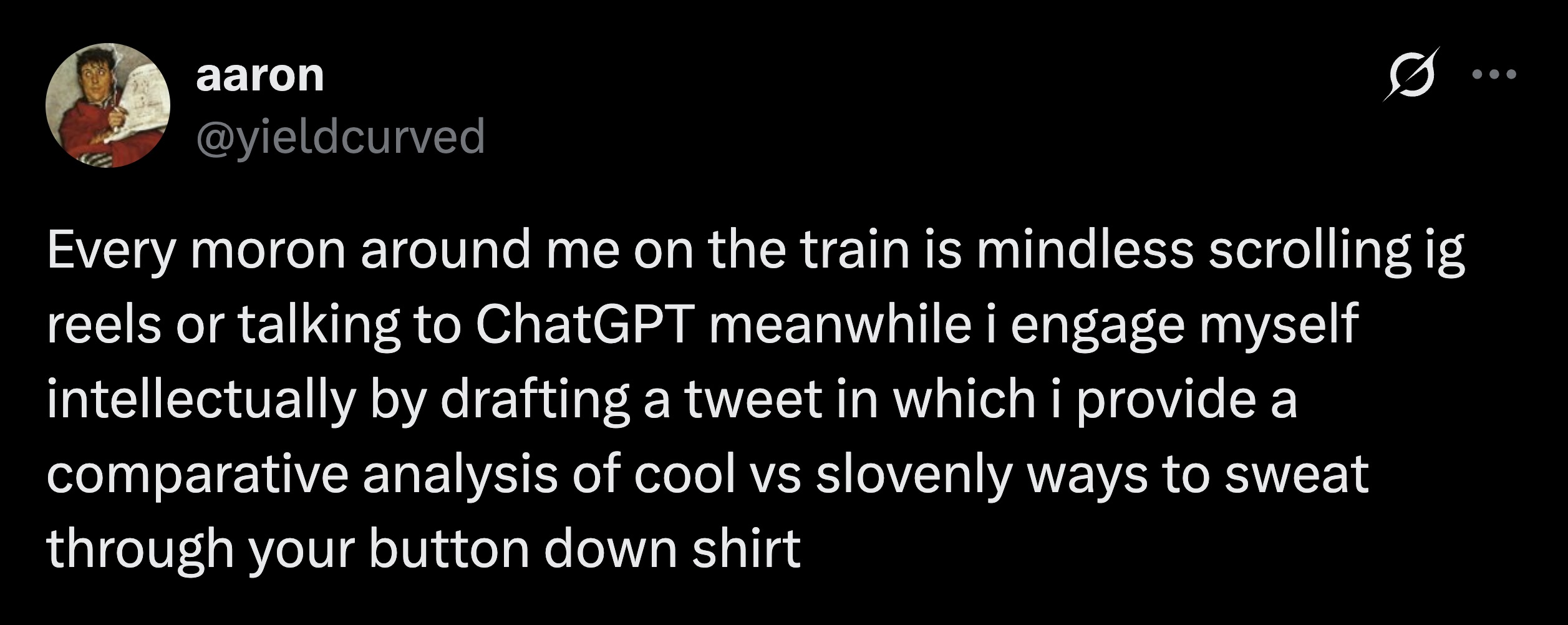 An intellectuals way to pass the time.